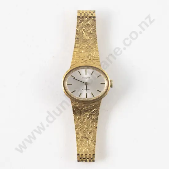 Tissot Stylist Quartz Ladies Gold Plated Wrist Watch