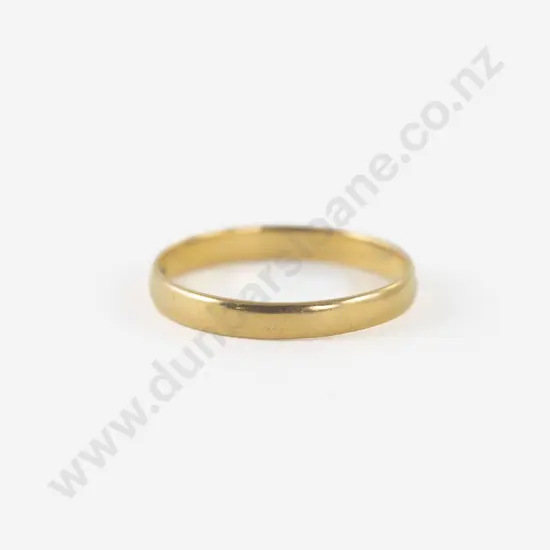 22ct Plain Wedding Band