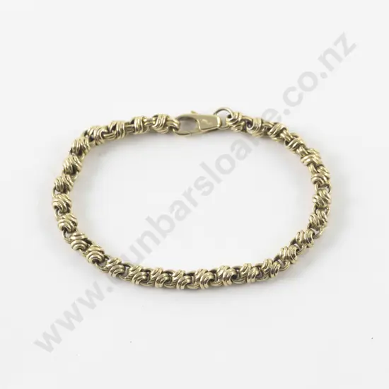 9ct Mixed Trace Link Bracelet