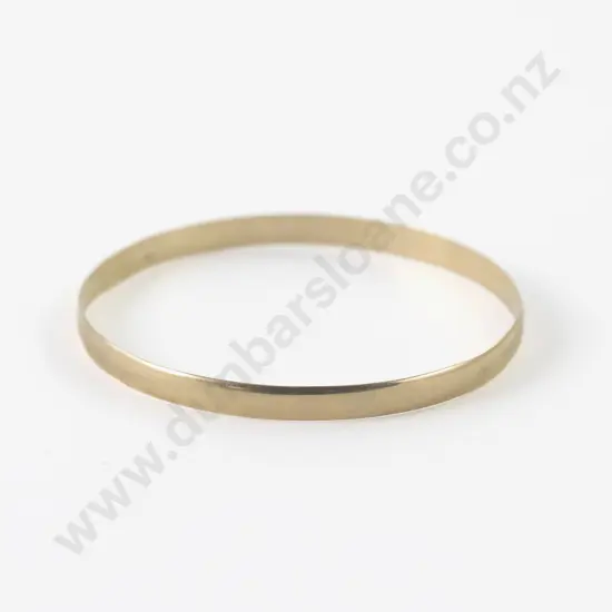 9ct Plain Bangle