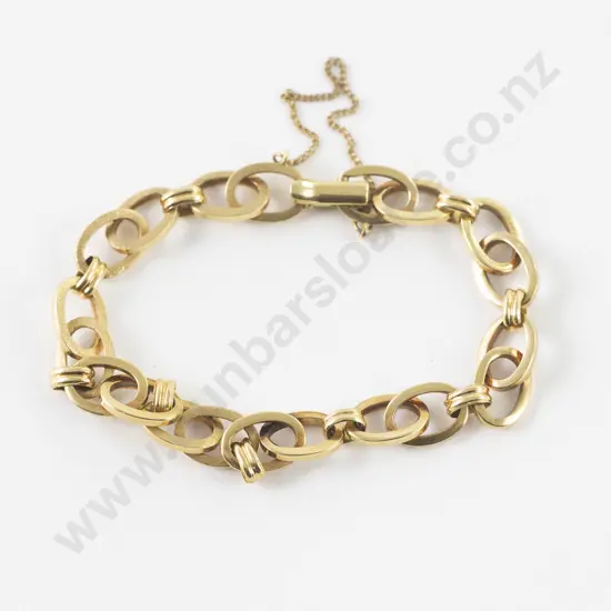 9ct Fancy Curb Link Bracelet