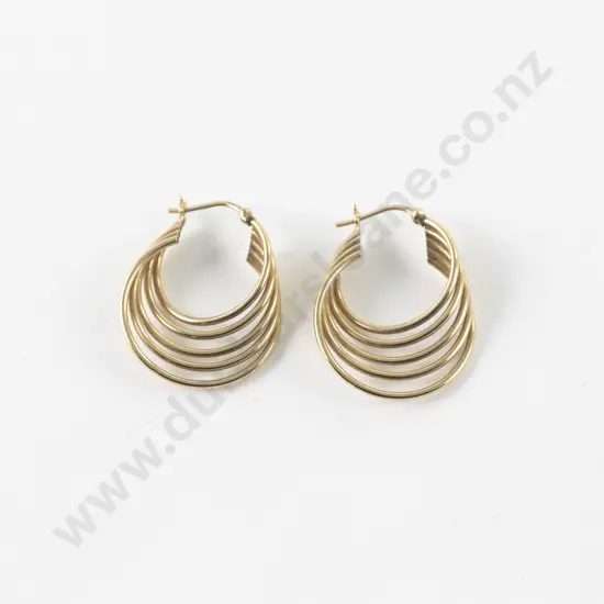 9ct Pair of Hoop Earrings