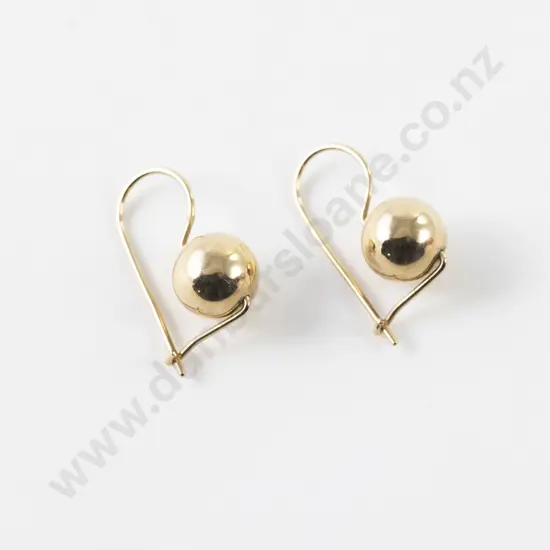 Pair 9ct Ball Pierced Earrings