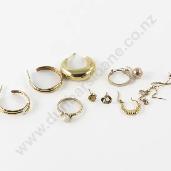 9ct Odd Earrings (Scrap)