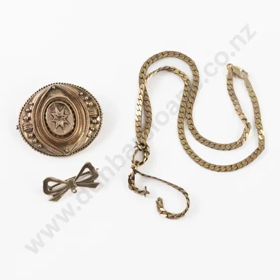 9ct Victorian Target Brooch