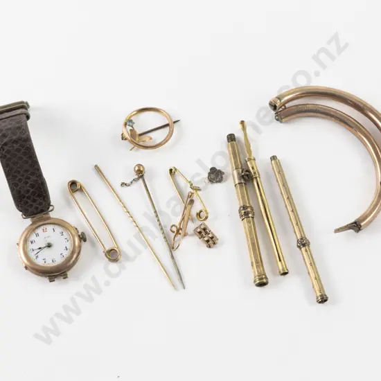 9ct Gold Pieces for Scrap and Plated