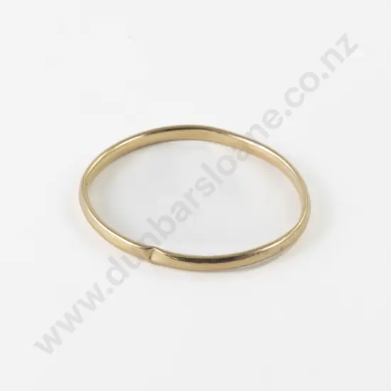 9ct Plain Bangle