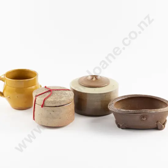 Two Byron Temple Lidded Trinket Boxes & Two Others