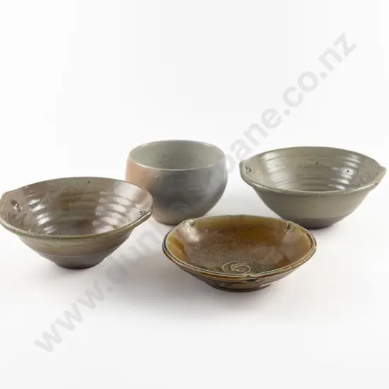 Pair Byron Temple Serving Bowls & Two Others