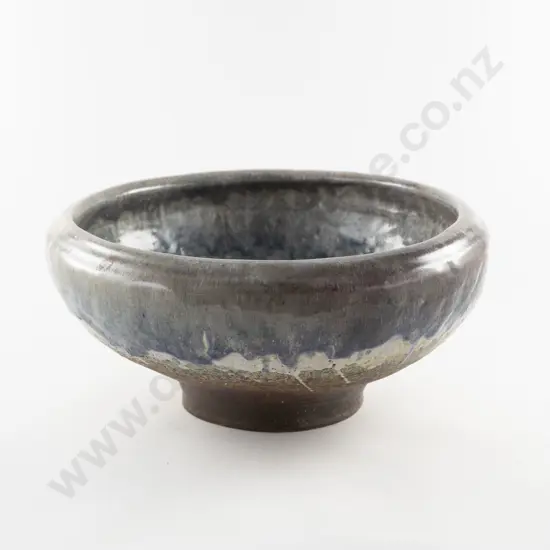 Possible Doreen Blumhardt Large Glazed Footed Bowl