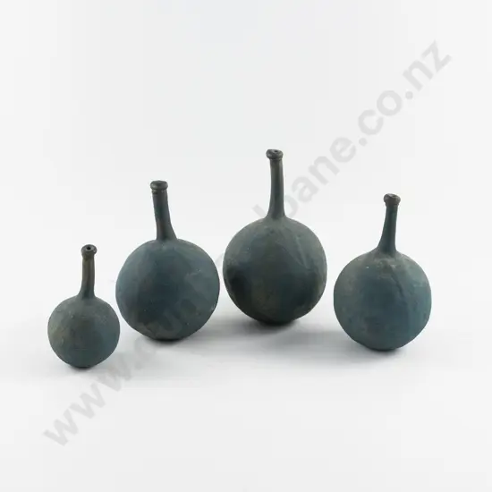 Set of Four Pod Form Bud Vases