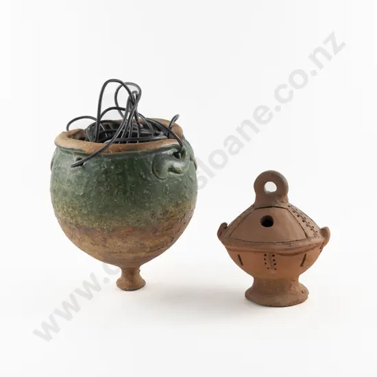 NZ Pottery Hanging Plant Holder & Incense Burner