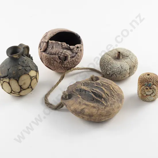 Dell Noakes Wall Vase & Four Others