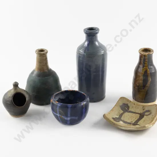 Six Pieces Assorted NZ Pottery
