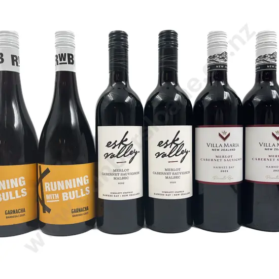 AUST Six Assorted Red Blends