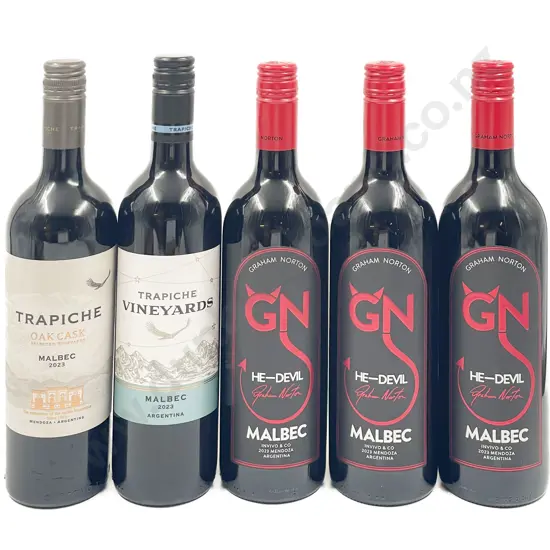 Five Assorted Argentinian Red Wines