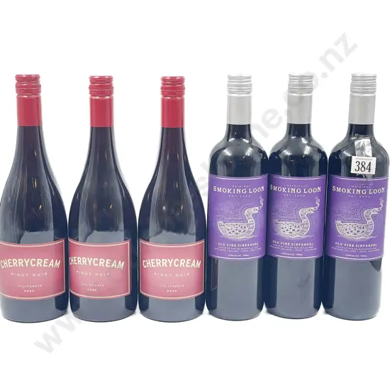 Six Assorted American Red Wines