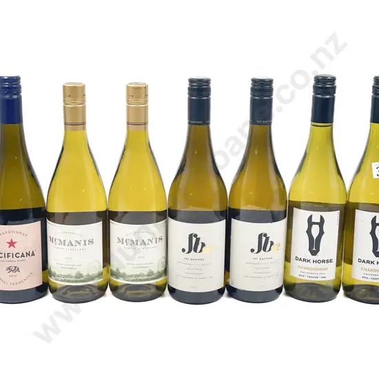 Seven Assorted American White Wines