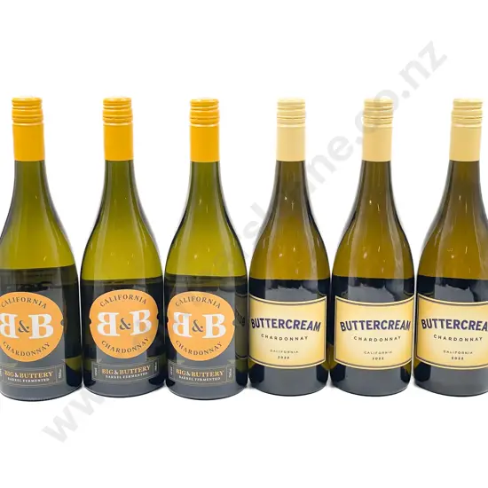 Six Assorted American White Wines