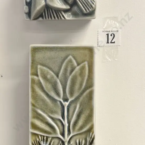 Two Bob Steiner Wall Hanging Ceramics