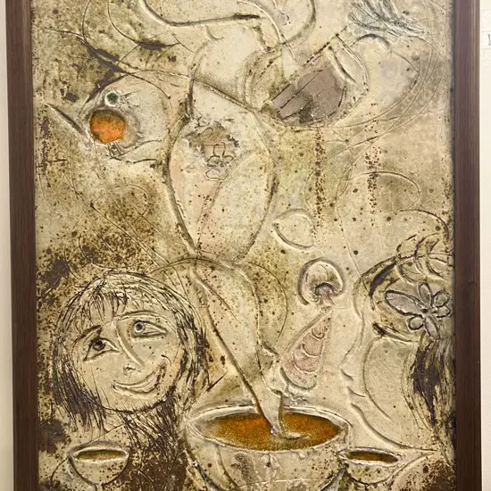 Unsigned Abstract Ceramic Work