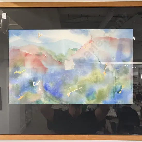 Gary Tricker Abstract Watercolour on Paper