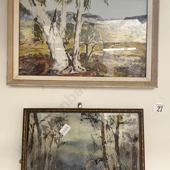 Indistinctly Signed Oil Work together with Unsigned Oil Work