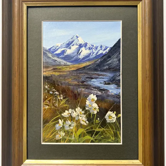 Tony Roche "Mt. Cook Wild" Oil on Board