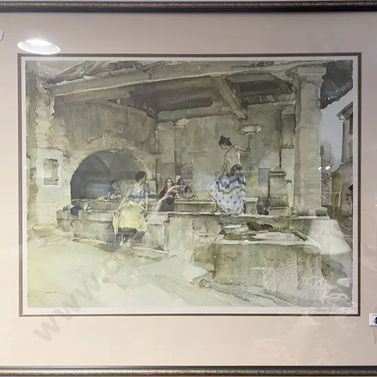Signed William Russell Flint Print together with Other Print
