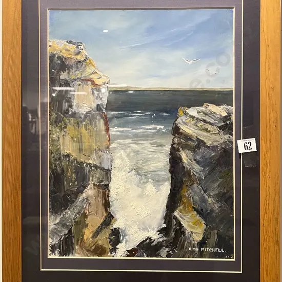 Ilma Mitchell Oil Cliffscape