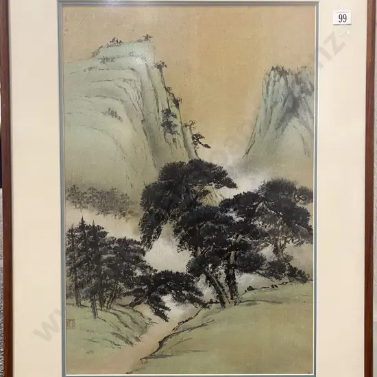 Framed Japanese Print on Rice Paper