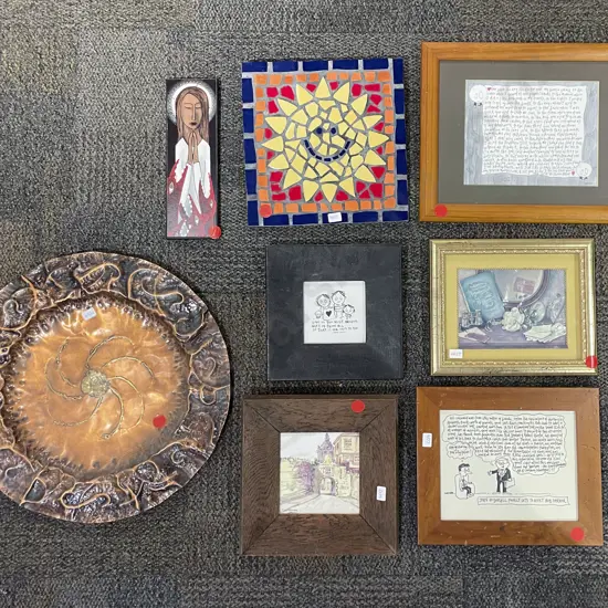 Box of Assorted Artworks