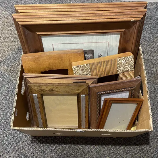 Box of Assorted Empty Frames