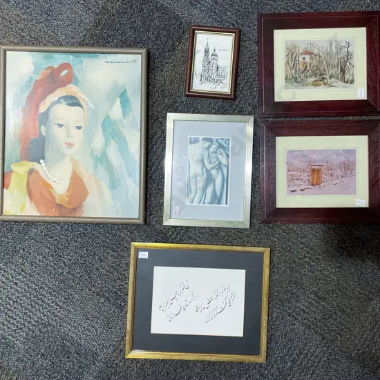 Box of Assorted Artworks