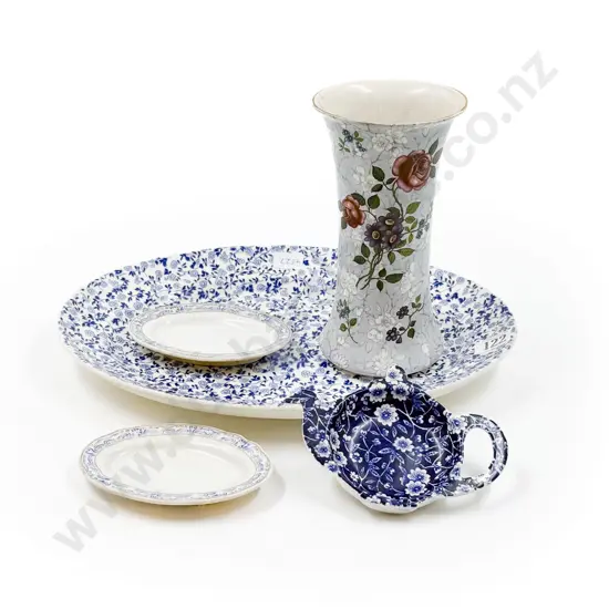 Burleigh Ware Chintz Vase and Assorted