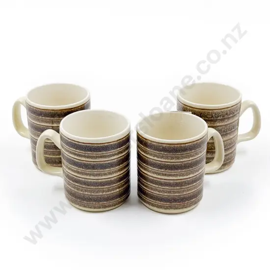 Four Crown Lynn Earthstone Mugs