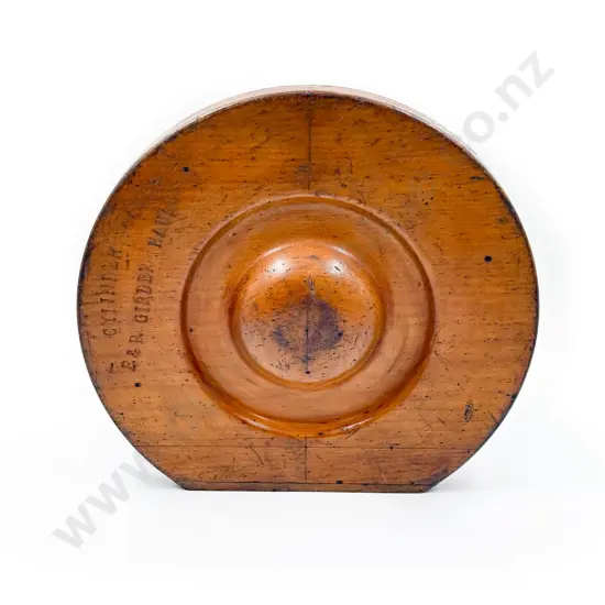 Vintage Wooden Mould of Cylinder Cover