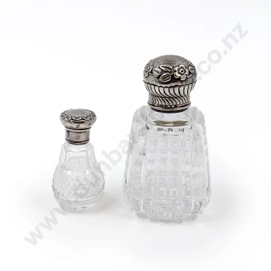 Two S/S Topped Vanity Bottles