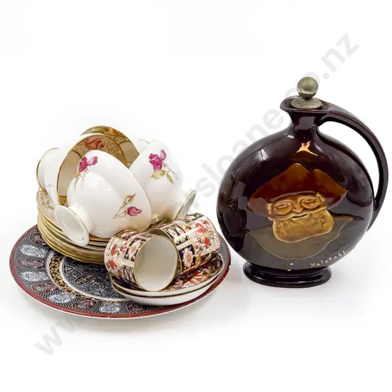RD Dewar's Whiskey Decanter and Assorted China incl RCD