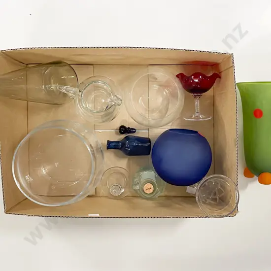 Qty of Assorted Glass Vases etc.