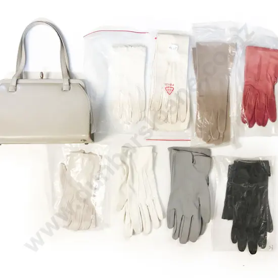 Qty of Assorted Ladies Gloves and Bag