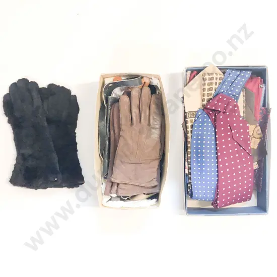 Qty of Assorted Men's Gloves and Ties etc.