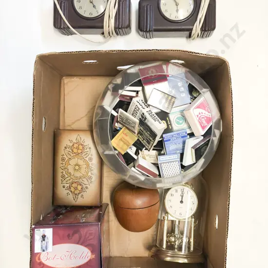 Box Qty of Assorted Vintage together with Assortment of Matchbooks