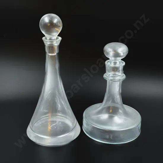 Two Glass Decanters
