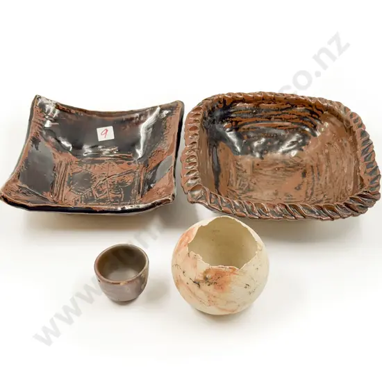 Four Pieces of NZ Pottery