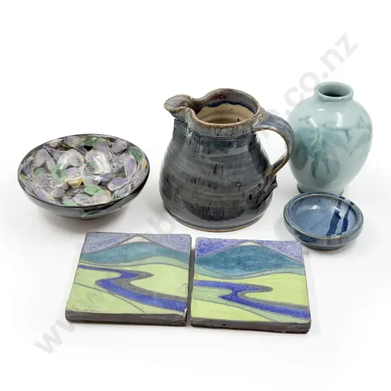 Six Pieces of Assorted Pottery