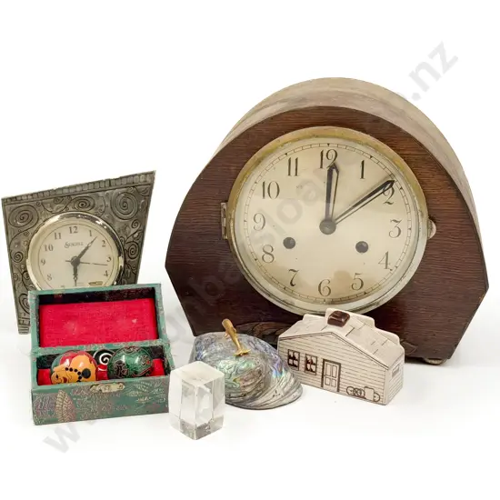 Mantle Clock together with Assorted