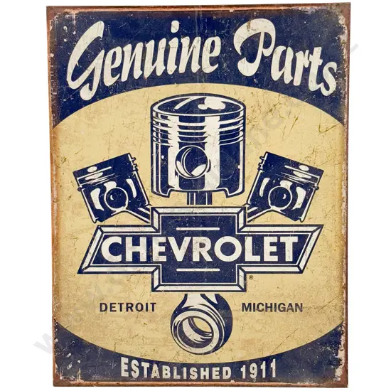 Reproduction Chevrolet Tin Plate Advertising