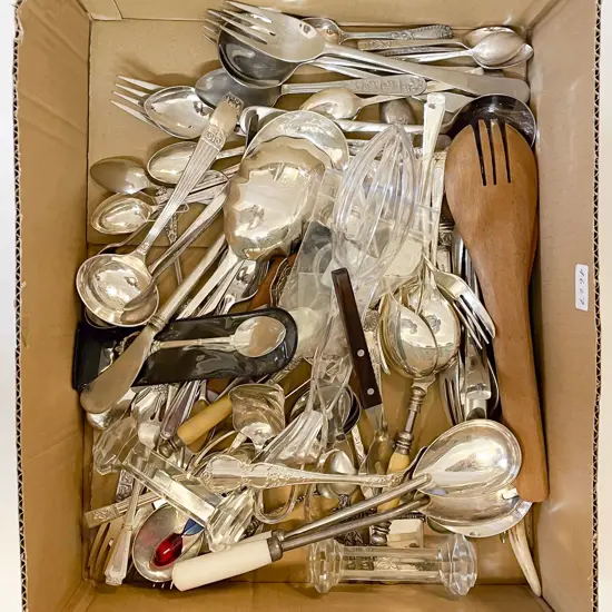 Qty of Assorted S/P Cutlery etc