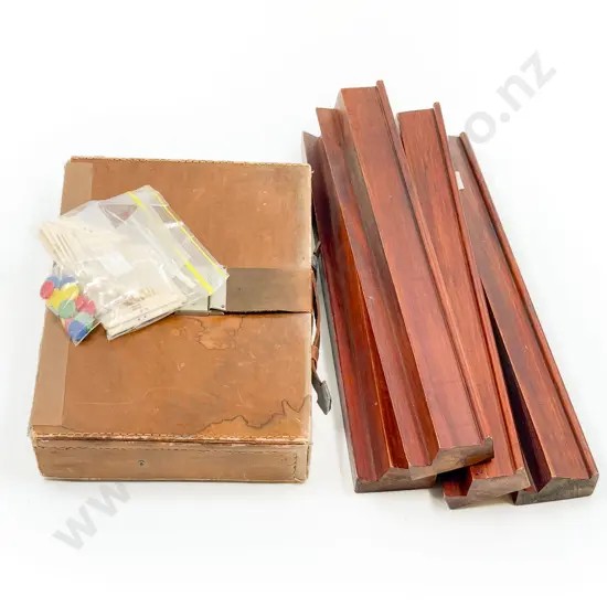 Mahjong Set in Case together with Counter Holders